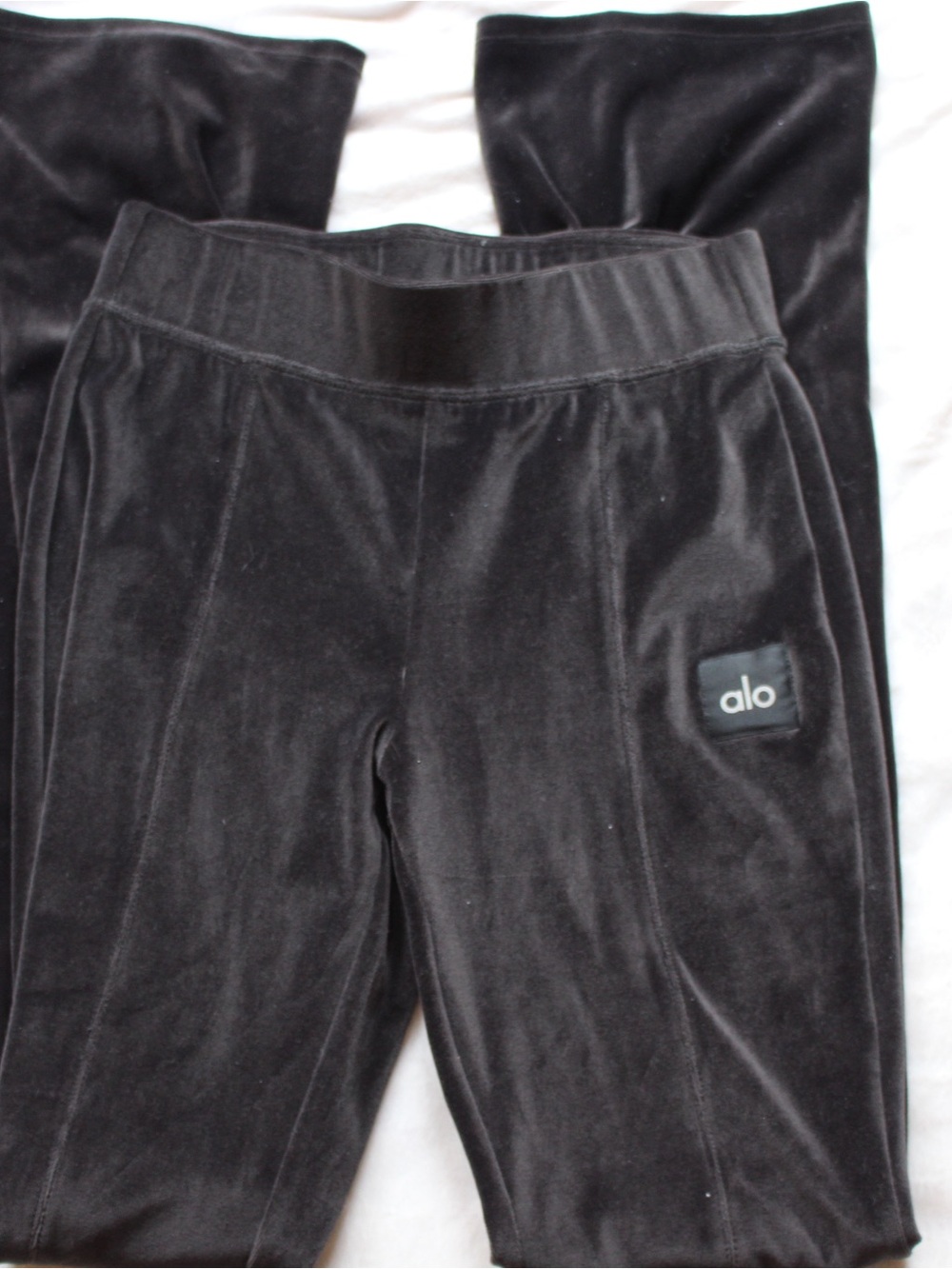 Alo Black Velvet Leggings